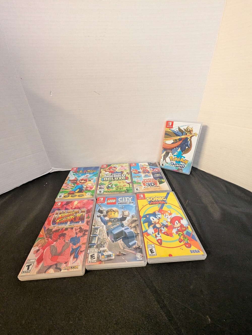 NINTENDO SWITCH CASES Pokemon Super Mario Sonic Lego Plus Lot Of 7